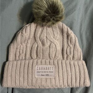 Carhartt Mauve Cable Knit Beanie